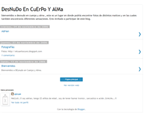 Tablet Screenshot of desnudoencuerpoyalma.blogspot.com