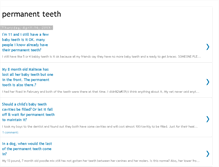 Tablet Screenshot of 2permanent-teeth.blogspot.com