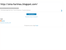 Tablet Screenshot of aina-harimau.blogspot.com