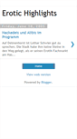 Mobile Screenshot of erotic-highlights.blogspot.com