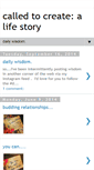 Mobile Screenshot of calledtocreate.blogspot.com