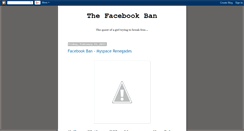 Desktop Screenshot of fbookban.blogspot.com