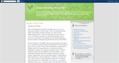 Desktop Screenshot of globewarmyesno.blogspot.com