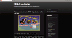 Desktop Screenshot of elcultivo-teatro.blogspot.com