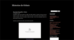 Desktop Screenshot of misteriosdeochate.blogspot.com