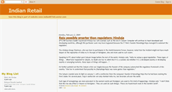 Desktop Screenshot of indianretailsector.blogspot.com