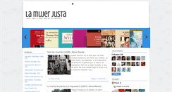 Desktop Screenshot of lamujerjusta.blogspot.com