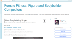 Desktop Screenshot of femalefitnessfigurebodybuilders.blogspot.com