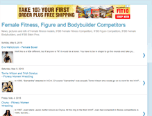 Tablet Screenshot of femalefitnessfigurebodybuilders.blogspot.com