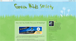 Desktop Screenshot of greenkidssociety.blogspot.com