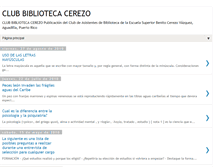 Tablet Screenshot of clubbibliotecacerezo.blogspot.com