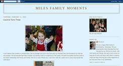 Desktop Screenshot of milesfamilymoments.blogspot.com