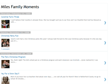 Tablet Screenshot of milesfamilymoments.blogspot.com