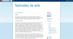 Desktop Screenshot of festivalesdearte.blogspot.com