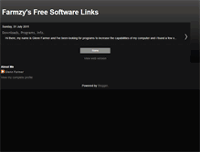 Tablet Screenshot of farmzysfreesoftwarelinks.blogspot.com