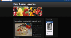 Desktop Screenshot of easyschoollunches.blogspot.com