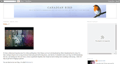 Desktop Screenshot of canadianbird.blogspot.com