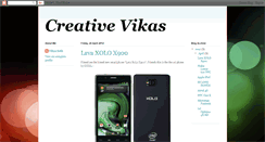 Desktop Screenshot of creativevikas.blogspot.com