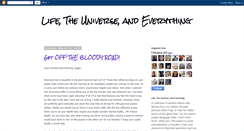 Desktop Screenshot of live-theuniverse-andeverything.blogspot.com