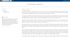 Desktop Screenshot of pastichegroup.blogspot.com