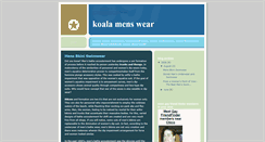 Desktop Screenshot of koala-mens-wear.blogspot.com