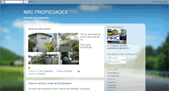 Desktop Screenshot of nrcpropiedades.blogspot.com