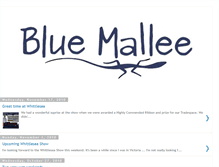 Tablet Screenshot of bluemallee.blogspot.com