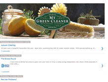Tablet Screenshot of green-cleaner.blogspot.com