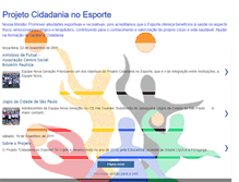 Tablet Screenshot of cidadanianoesporte.blogspot.com