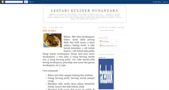 Desktop Screenshot of lestarikulinernusantara.blogspot.com