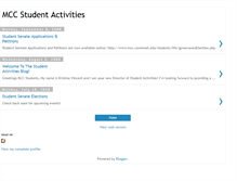 Tablet Screenshot of mccstudentactivities.blogspot.com