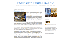 Desktop Screenshot of bucharestluxuryhotels.blogspot.com