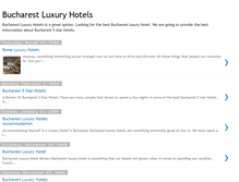 Tablet Screenshot of bucharestluxuryhotels.blogspot.com