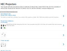 Tablet Screenshot of necprojectors.blogspot.com