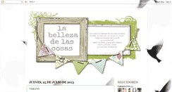 Desktop Screenshot of la-belleza-de-las-cosas.blogspot.com