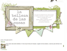 Tablet Screenshot of la-belleza-de-las-cosas.blogspot.com