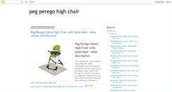 Desktop Screenshot of pegperego-highchair.blogspot.com