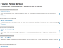 Tablet Screenshot of foodiesacrossborders.blogspot.com