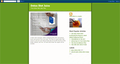 Desktop Screenshot of detoxdiet-juice.blogspot.com