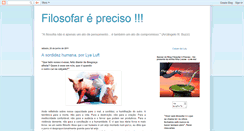 Desktop Screenshot of filosofarpreciso.blogspot.com