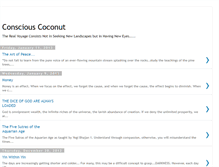 Tablet Screenshot of consciouscoconut.blogspot.com