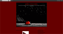 Desktop Screenshot of misscoccinel.blogspot.com