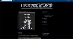 Desktop Screenshot of imustfindatlantis.blogspot.com