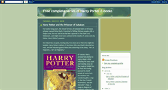 Desktop Screenshot of harryporterebooks.blogspot.com