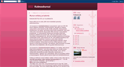 Desktop Screenshot of kolmoskurssi.blogspot.com