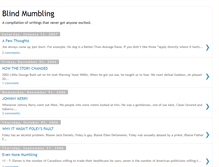 Tablet Screenshot of blindmumbling.blogspot.com