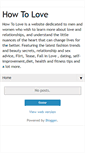 Mobile Screenshot of howttlove.blogspot.com