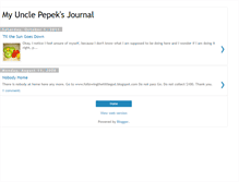 Tablet Screenshot of myunclepepeksjournal.blogspot.com