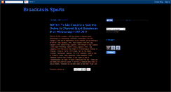 Desktop Screenshot of broadcastssports.blogspot.com