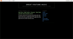 Desktop Screenshot of greatyoutubemusic.blogspot.com